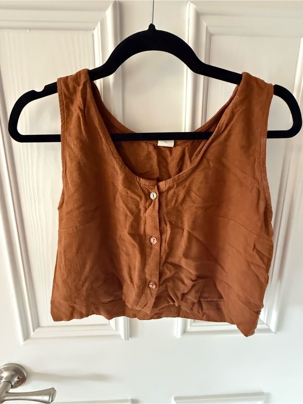 Eve Gravel Linen Top